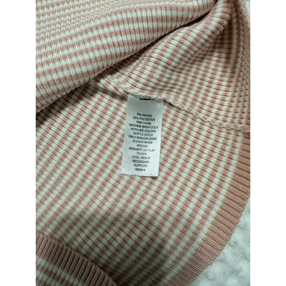 Liz Claiborne striped knit sweater - size large